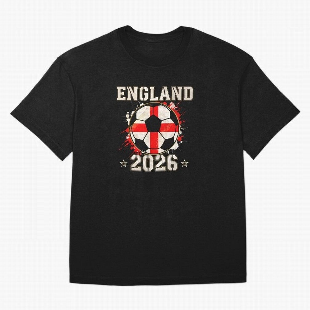 Front Print England Soccer World Cup 2026 - English Fan Gift T-Shirt_84562392 Classic T-Shirt Wear the Spirit of Global Football Passion for FIFA World Cup 2026, Built around Mbappe, Portugal, Retro Football Energy, Iconic Rivalries, Trophy Chase
