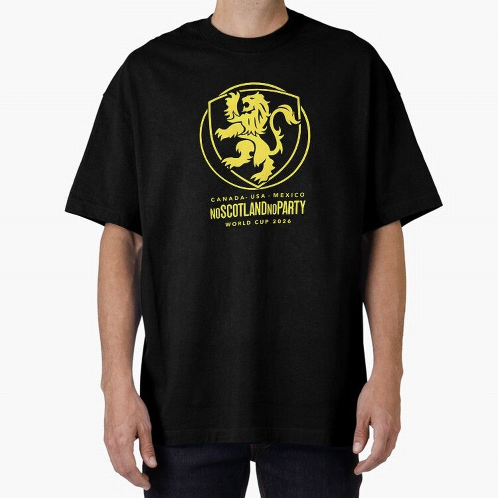 Scotland World Cup 2026 No Scotland No Party T-Shirt_83987455 Classic T-Shirt Join the Global Buzz around FIFA World Cup 2026 Group Stage Spirit, Filled with France, Messi and Cristiano Ronaldo, Sports Nostalgia, International Competition, Famous