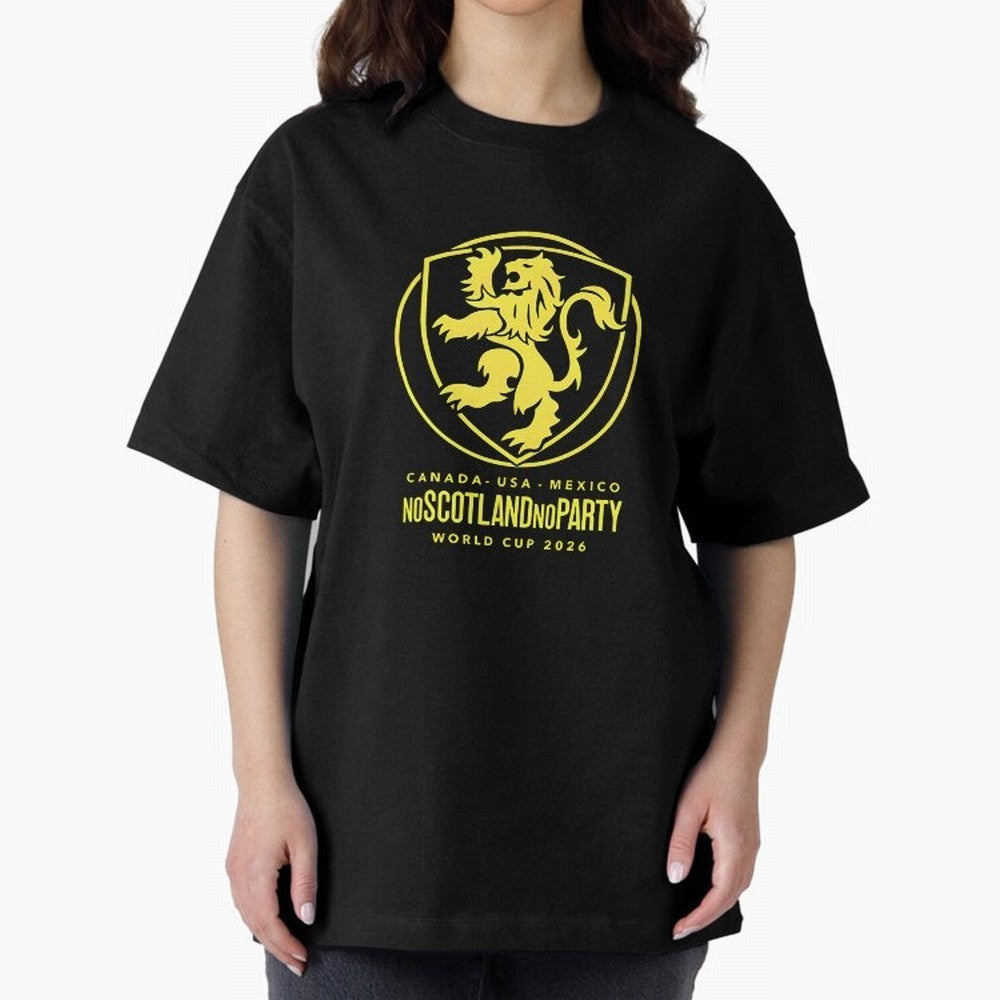Scotland World Cup 2026 No Scotland No Party T-Shirt_83987455 Classic T-Shirt Join the Global Buzz around FIFA World Cup 2026 Group Stage Spirit, Filled with France, Messi and Cristiano Ronaldo, Sports Nostalgia, International Competition, Famous