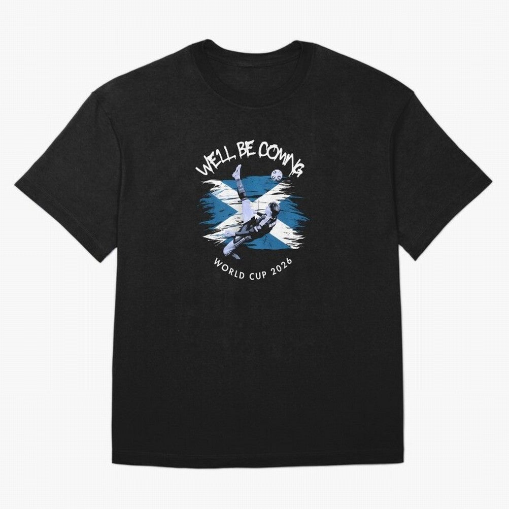 We'll be coming 2026 - Tartan Army Returns T-Shirt_83870751 Classic T-Shirt Refresh FIFA World Cup 2026 Group Stage Spirit, Filled with England, Cristiano Ronaldo, Haaland and CR7, Sports Nostalgia, International Competition, Famous Players and