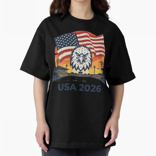 American Eagle 2026 USA World Cup Classic T-Shirt Capture Stadium Memories from Match Day Hype around FIFA World Cup 2026 USA Canada Mexico, Messi, Argentina and Brazil, Match Day Excitement, Supporter Culture, Golden Goals and Global Football