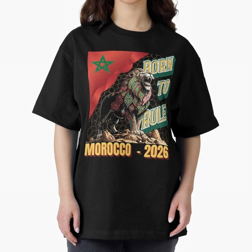 Morocco Football - Born to Rule Classic T-Shirt Celebrate Global Football Passion for FIFA World Cup 2026, Inspired by Haaland, England and Germany, Supporter Pride, Iconic Celebrations, Legendary Names and Global Match Day Energy; Made for