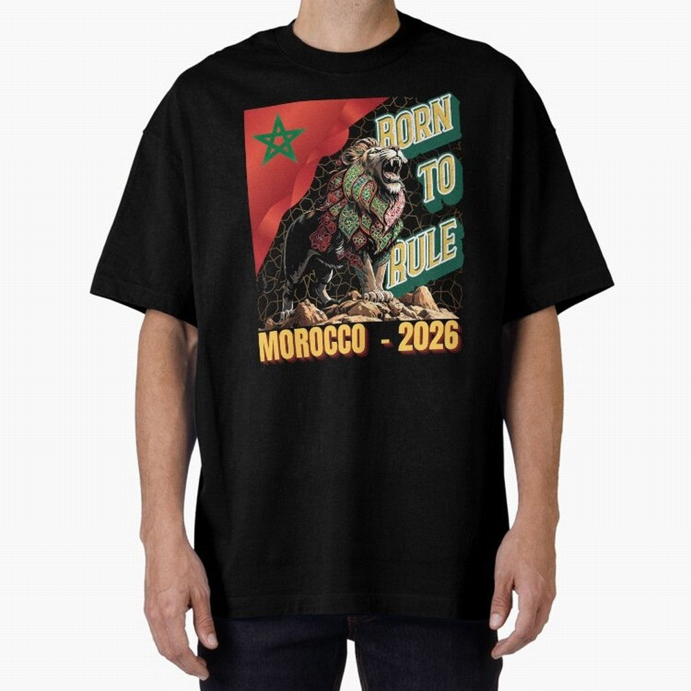 Morocco Football - Born to Rule Classic T-Shirt Celebrate Global Football Passion for FIFA World Cup 2026, Inspired by Haaland, England and Germany, Supporter Pride, Iconic Celebrations, Legendary Names and Global Match Day Energy; Made for