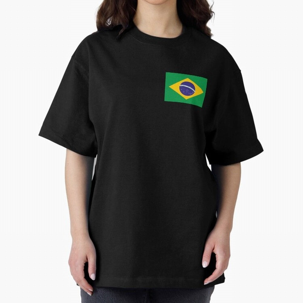 Brazil Flag Classic T-Shirt Honor Football Greatness during Global Football Passion for FIFA World Cup 2026 Group Stage, Highlighting Neymar, Portugal, Spain and Germany, Football Festival Excitement, Trophy Ambitions, Country Rivalries and Star