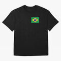 Brazil Flag Classic T-Shirt Honor Football Greatness during Global Football Passion for FIFA World Cup 2026 Group Stage, Highlighting Neymar, Portugal, Spain and Germany, Football Festival Excitement, Trophy Ambitions, Country Rivalries and Star