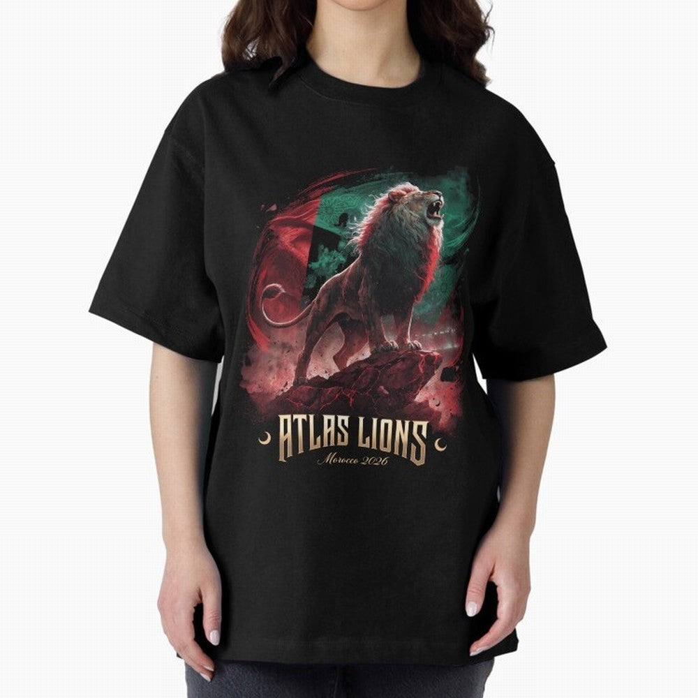 Morocco - The Atlas Lions Classic T-Shirt Celebrate the FIFA World Cup 2026 Journey through Messi, CR7 and Mbappe Highlights, Germany Pride, Supporter Pride, Iconic Celebrations, Legendary Names and Global Match Day Energy; Perfect for Fans,