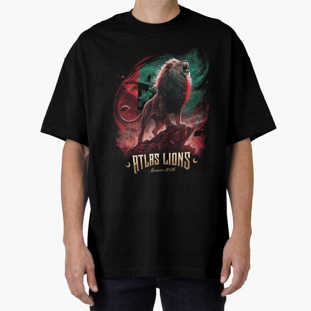Morocco - The Atlas Lions Classic T-Shirt Celebrate the FIFA World Cup 2026 Journey through Messi, CR7 and Mbappe Highlights, Germany Pride, Supporter Pride, Iconic Celebrations, Legendary Names and Global Match Day Energy; Perfect for Fans,