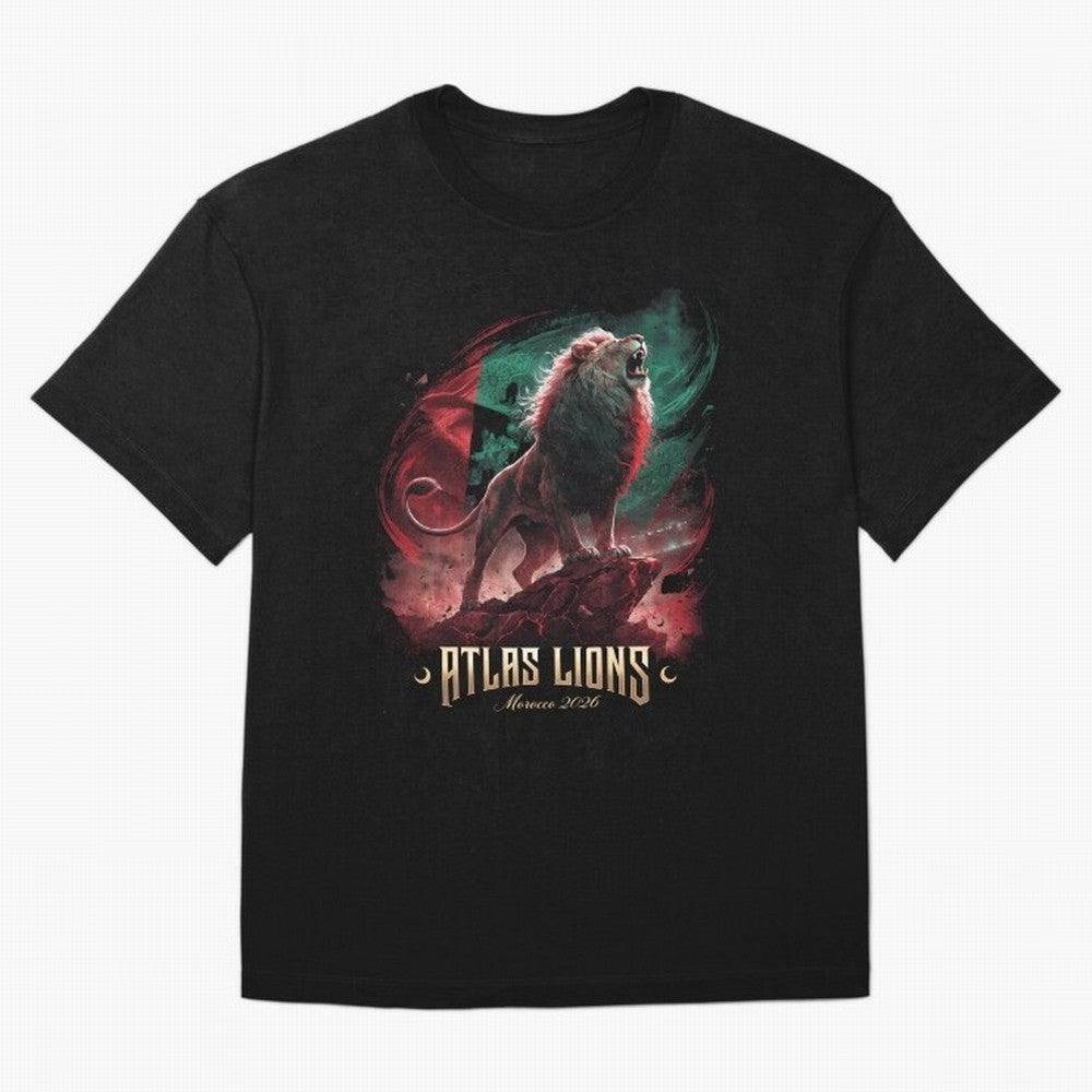 Morocco - The Atlas Lions Classic T-Shirt Celebrate the FIFA World Cup 2026 Journey through Messi, CR7 and Mbappe Highlights, Germany Pride, Supporter Pride, Iconic Celebrations, Legendary Names and Global Match Day Energy; Perfect for Fans,