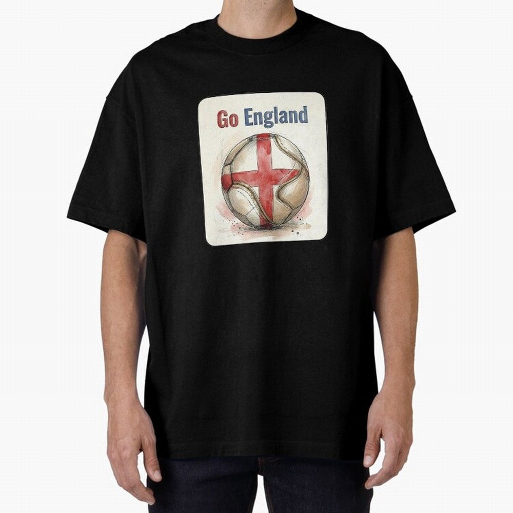 Go England Soccer Ball Flag | English Football Fan Graphic Tee Classic T-Shirt Honor the Football Icons of Match Day Hype around FIFA World Cup 2026 Group Stage, Haaland and Mbappe, Germany, Football History, Final Match Energy, Crowd Noise and