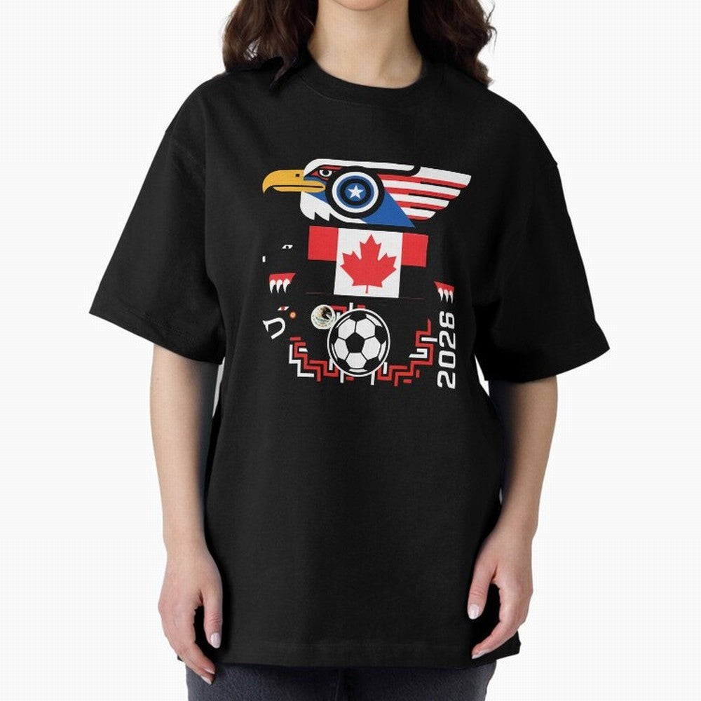 North America Spirit Cup 2026 T-Shirt_82734510 Classic T-Shirt Wear the Spirit of Match Day Hype around FIFA World Cup 2026 Group Stage, Mbappe and Neymar, Argentina, France and Brazil, Match Day Excitement, Supporter Culture, Golden Goals and