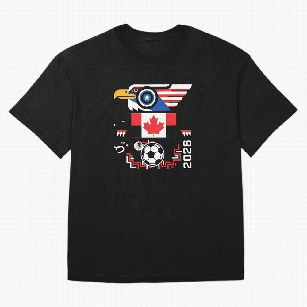 North America Spirit Cup 2026 T-Shirt_82734510 Classic T-Shirt Wear the Spirit of Match Day Hype around FIFA World Cup 2026 Group Stage, Mbappe and Neymar, Argentina, France and Brazil, Match Day Excitement, Supporter Culture, Golden Goals and