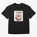 Go Japan Soccer Ball Flag | Japanese Football Fan Graphic Tee Classic T-Shirt Show Fan Pride Across FIFA World Cup 2026 for Fans of Messi and Cristiano Ronaldo and Brazil, Bringing Classic Soccer Heritage, Championship Pressure, Fan Loyalty and