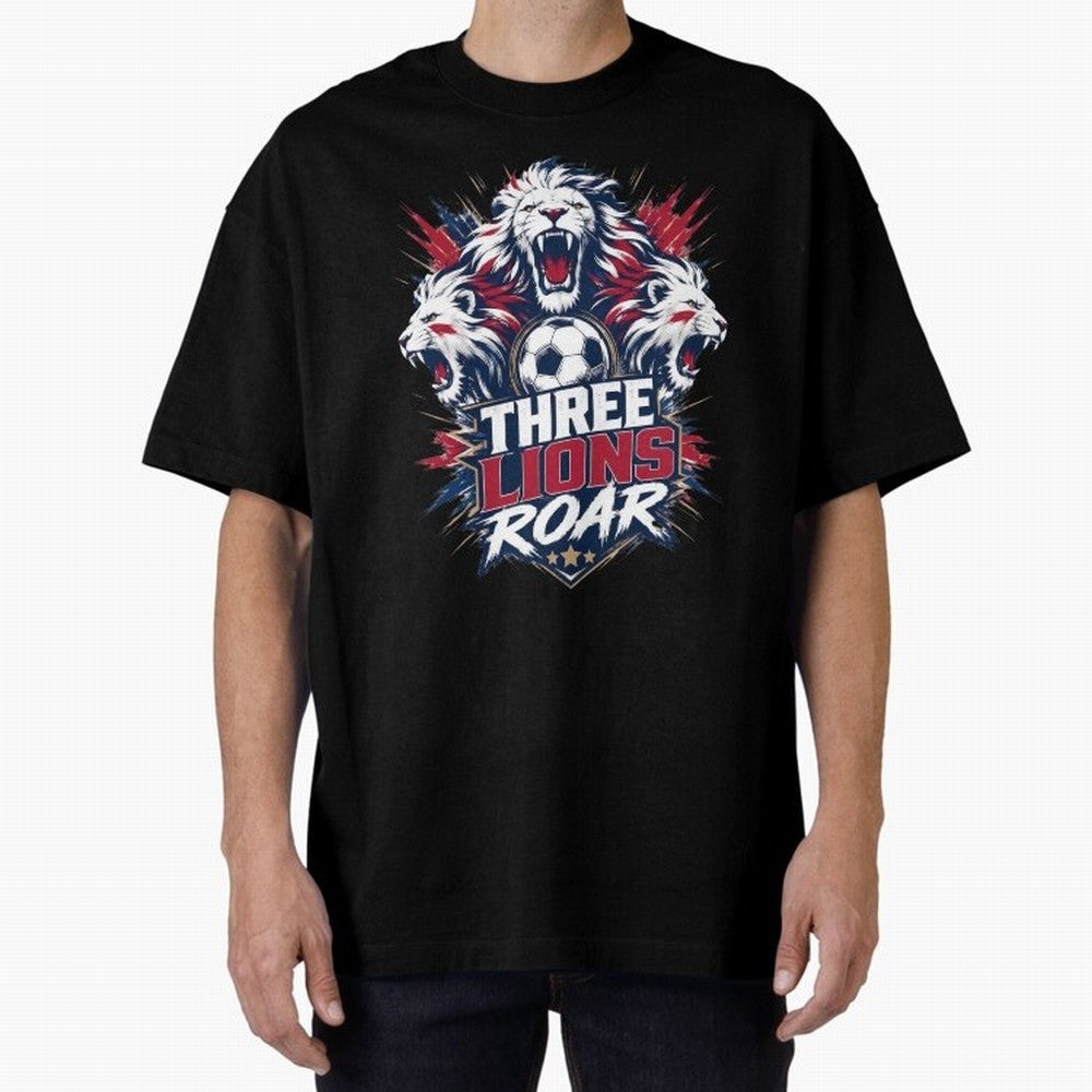 Three Lions Roar England World Cup 26 Tee Classic T-Shirt Relive the Noise and Pride of FIFA World Cup 2026 Group Stage Spirit, Celebrating Netherlands, Neymar, Haaland and Cristiano Ronaldo, Match Day Excitement, Supporter Culture, Golden Goals
