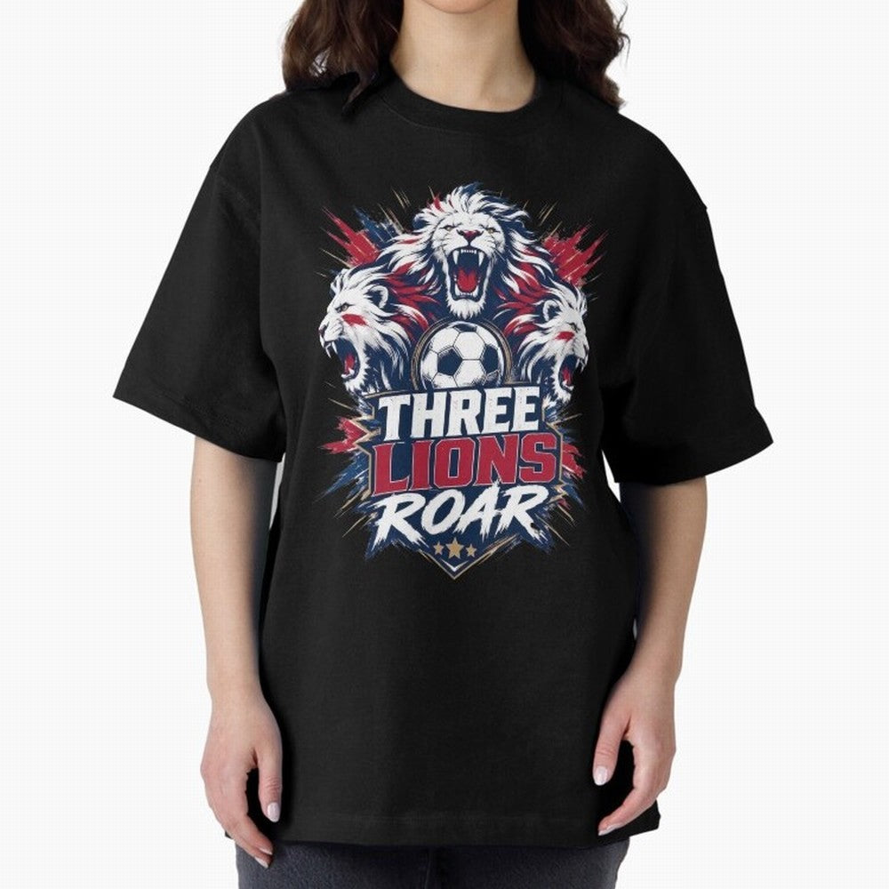Three Lions Roar England World Cup 26 Tee Classic T-Shirt Relive the Noise and Pride of FIFA World Cup 2026 Group Stage Spirit, Celebrating Netherlands, Neymar, Haaland and Cristiano Ronaldo, Match Day Excitement, Supporter Culture, Golden Goals
