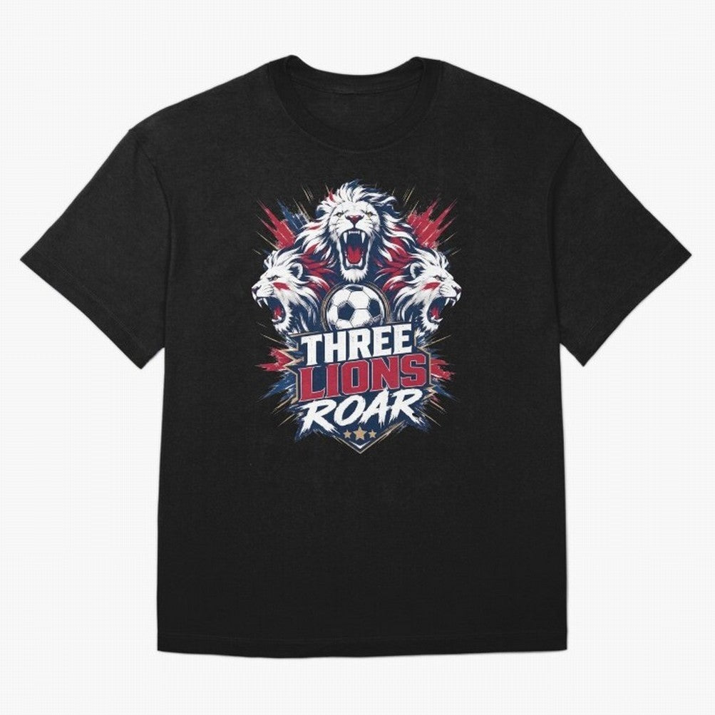 Three Lions Roar England World Cup 26 Tee Classic T-Shirt Relive the Noise and Pride of FIFA World Cup 2026 Group Stage Spirit, Celebrating Netherlands, Neymar, Haaland and Cristiano Ronaldo, Match Day Excitement, Supporter Culture, Golden Goals