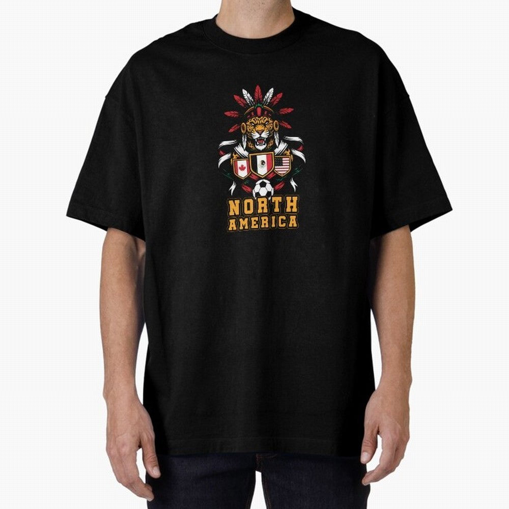 North America Jaguar Spirit Cup 2026 T-Shirt_82737634 Classic T-Shirt Experience the Global Stage of FIFA World Cup 2026 USA Canada Mexico Capturing Neymar, Portugal Energy, Football History, Final Match Energy, Crowd Noise and Once in a Lifetime