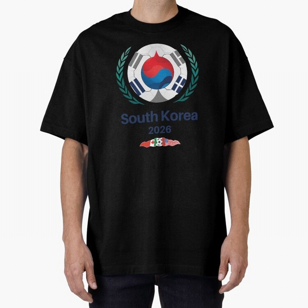 South Korea 2026 Classic T-Shirt Support FIFA World Cup 2026 Celebrating CR7 and Messi, Brazil, Portugal and Argentina Energy, Worldwide Fan Energy, Dramatic Goals, Stadium Lights and Championship Celebrations; Ideal for Passionate Fans Who Love