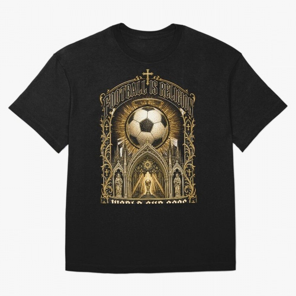 Football Is Religion World Cup 2026 Soccer T-Shirt Classic T-Shirt Make Your Look Match Match Day Hype around FIFA World Cup 2026 USA Canada Mexico, Haaland, Netherlands, Football History, Final Match Energy, Crowd Noise and Once in a Lifetime
