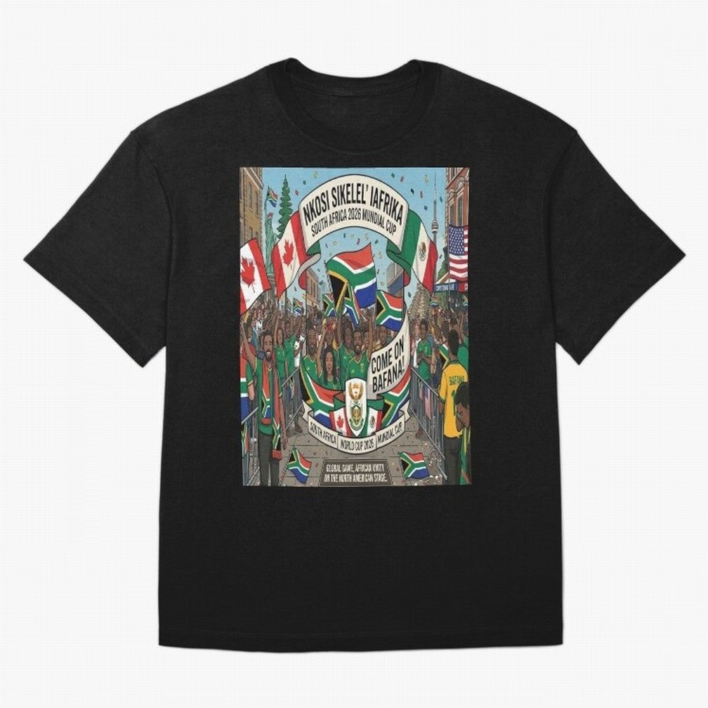 Soiuth Africa Classic T-Shirt Show Championship Spirit for Match Day Hype around FIFA World Cup 2026, Messi, CR7 and Mbappe, Germany, Classic Soccer Heritage, Championship Pressure, Fan Loyalty and International Pride; Great for Watch Parties,