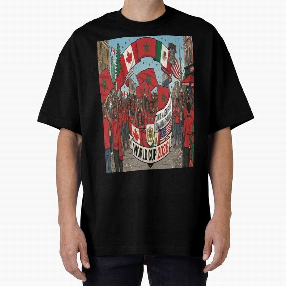 Morocco World Cup 2026 Classic T-Shirt Spotlight FIFA World Cup 2026 USA Canada Mexico Inspired by Cristiano Ronaldo, Haaland and CR7, Spain Energy, Fan Favorite Moments, National Team Passion, Big Match Drama and Soccer History; Perfect for Fans,