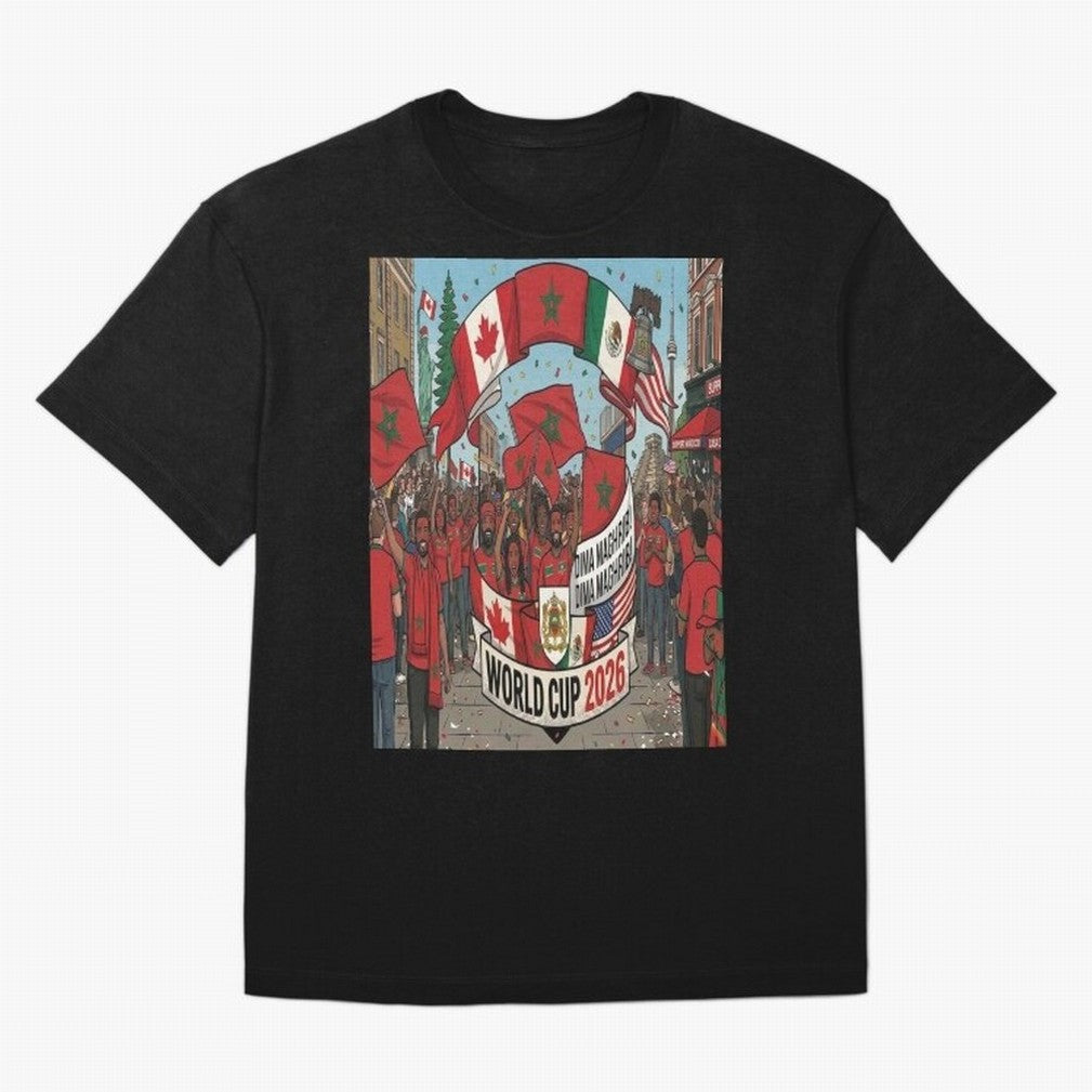 Morocco World Cup 2026 Classic T-Shirt Spotlight FIFA World Cup 2026 USA Canada Mexico Inspired by Cristiano Ronaldo, Haaland and CR7, Spain Energy, Fan Favorite Moments, National Team Passion, Big Match Drama and Soccer History; Perfect for Fans,