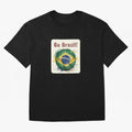 Go Brazil Soccer Ball Flag | Brazilian Football Fan Graphic Tee Classic T-Shirt Show Your Love for the FIFA World Cup 2026 Journey through Cristiano Ronaldo, Haaland and CR7 Highlights, England and Germany Pride, Stadium Chants, National Pride,