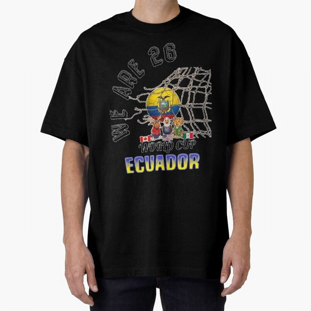 World cup 26 - Ecuador Classic T-Shirt Support Global Football Passion for FIFA World Cup 2026, Highlighting CR7, Argentina, France and Brazil, Champion Mindset, Group Stage Buzz, Knockout Tension and Passionate Fan Culture; Ideal for Passionate
