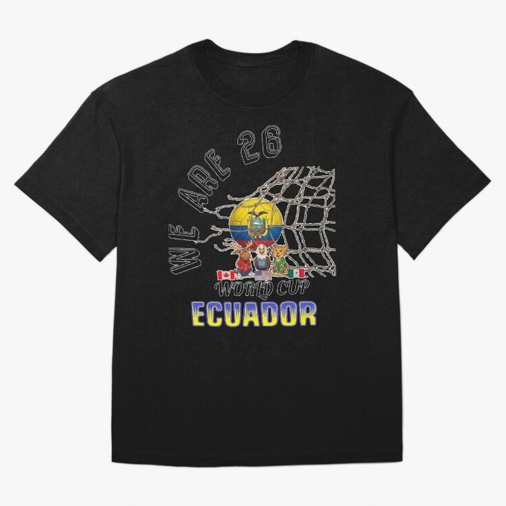 World cup 26 - Ecuador Classic T-Shirt Support Global Football Passion for FIFA World Cup 2026, Highlighting CR7, Argentina, France and Brazil, Champion Mindset, Group Stage Buzz, Knockout Tension and Passionate Fan Culture; Ideal for Passionate
