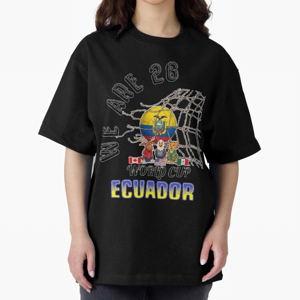 World cup 26 - Ecuador Classic T-Shirt Support Global Football Passion for FIFA World Cup 2026, Highlighting CR7, Argentina, France and Brazil, Champion Mindset, Group Stage Buzz, Knockout Tension and Passionate Fan Culture; Ideal for Passionate