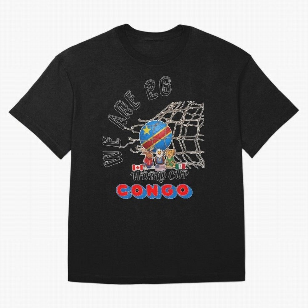 World cup 26 - Congo Classic T-Shirt Celebrate Soccer Greatness during Match Day Hype around FIFA World Cup 2026 Group Stage, Messi and Cristiano Ronaldo, Brazil, Portugal and Argentina, Retro Football Energy, Iconic Rivalries, Trophy Chase Drama