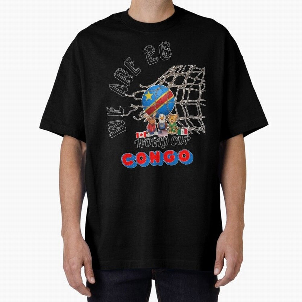 World cup 26 - Congo Classic T-Shirt Celebrate Soccer Greatness during Match Day Hype around FIFA World Cup 2026 Group Stage, Messi and Cristiano Ronaldo, Brazil, Portugal and Argentina, Retro Football Energy, Iconic Rivalries, Trophy Chase Drama