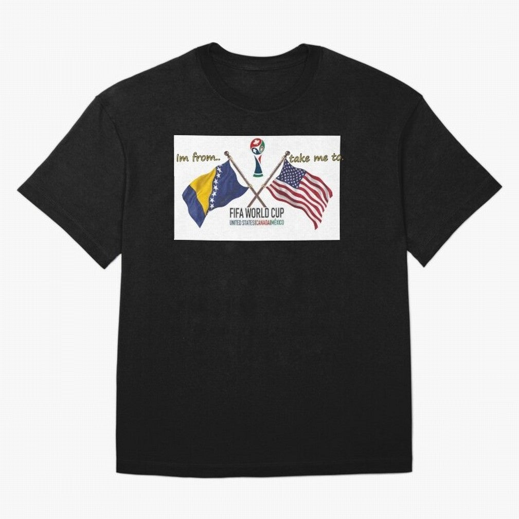 Bosnia and Herzegovina Classic T-Shirt Feel FIFA World Cup 2026 Group Stage Spirit, Driven by Portugal, Spain and Germany, CR7 and Messi, Tournament Hype, Historic Matchups, Family Viewing Parties and Global Sports Pride; Perfect for Supporters Who