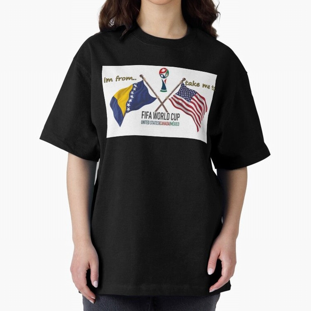 Bosnia and Herzegovina Classic T-Shirt Feel FIFA World Cup 2026 Group Stage Spirit, Driven by Portugal, Spain and Germany, CR7 and Messi, Tournament Hype, Historic Matchups, Family Viewing Parties and Global Sports Pride; Perfect for Supporters Who