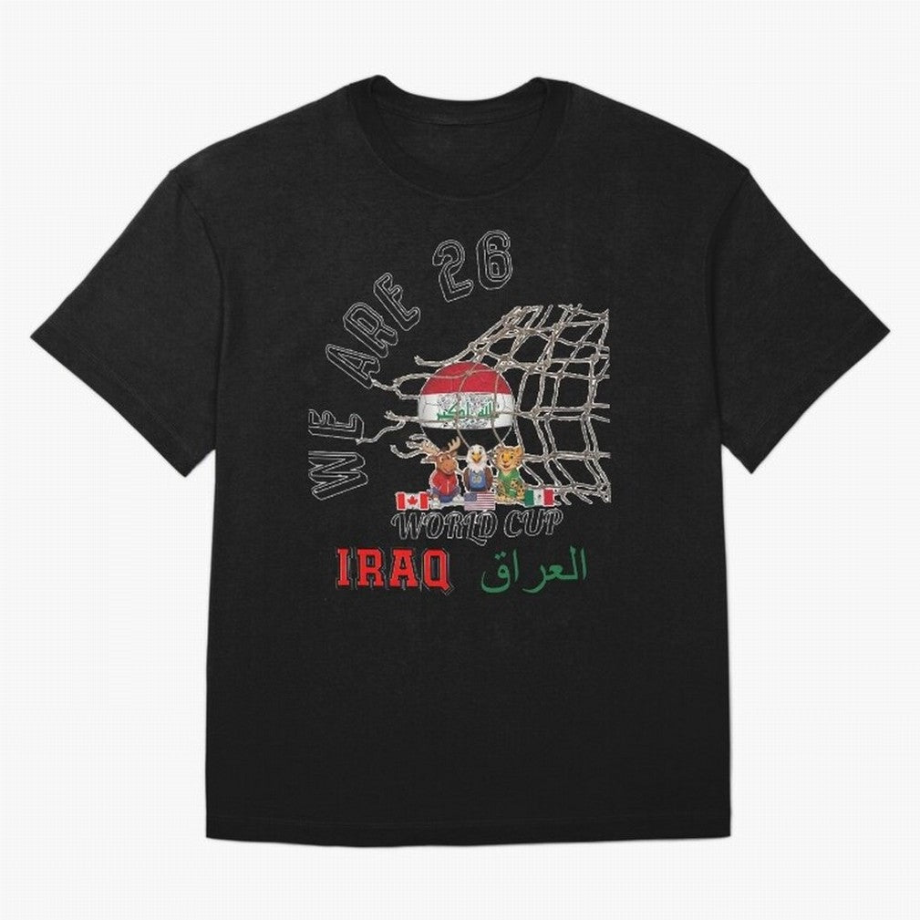 World cup 26 - Iraq Classic T-Shirt Represent the FIFA World Cup 2026 Group Stage Journey through Messi, CR7 and Mbappe Highlights, Germany Pride, Fan Favorite Moments, National Team Passion, Big Match Drama and Soccer History; Great for Supporters