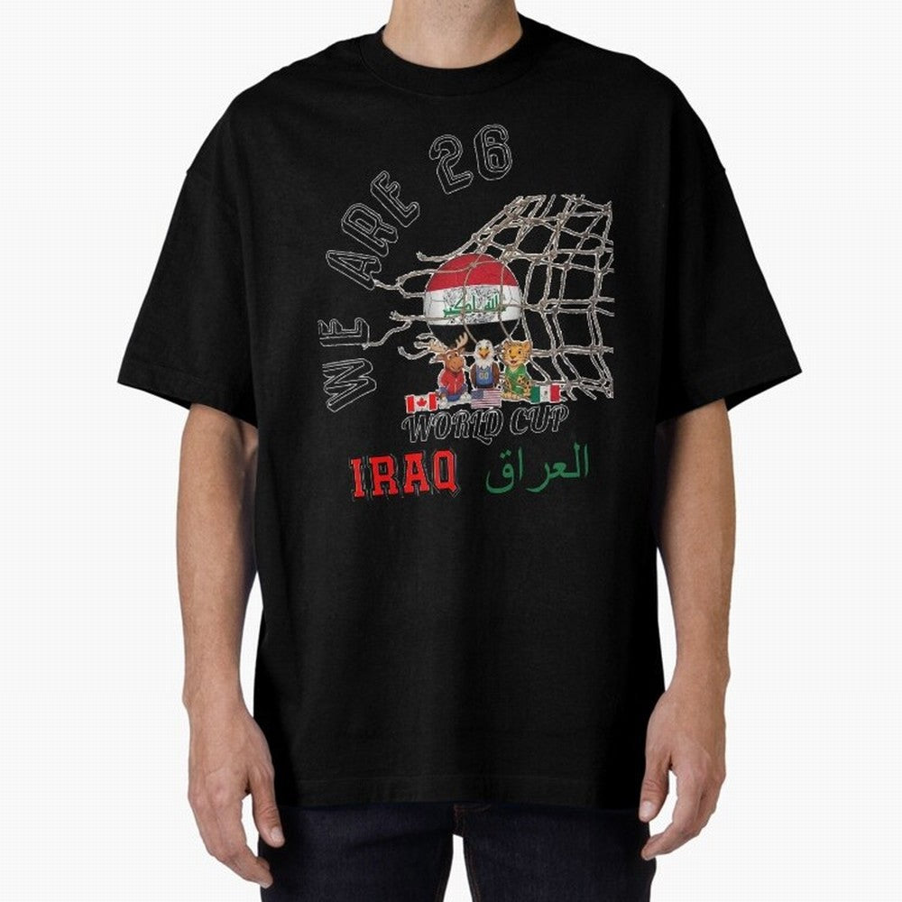 World cup 26 - Iraq Classic T-Shirt Represent the FIFA World Cup 2026 Group Stage Journey through Messi, CR7 and Mbappe Highlights, Germany Pride, Fan Favorite Moments, National Team Passion, Big Match Drama and Soccer History; Great for Supporters
