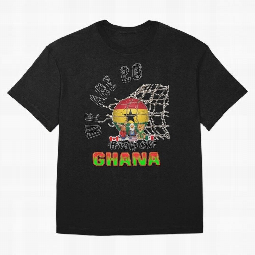 World cup 26 - Ghana Classic T-Shirt Celebrate Unforgettable Nights in FIFA World Cup 2026 Spirit, Inspired by Argentina, France and Brazil, Cristiano Ronaldo, Stadium Memories, Football Loyalty, International Chants and Championship Tradition;