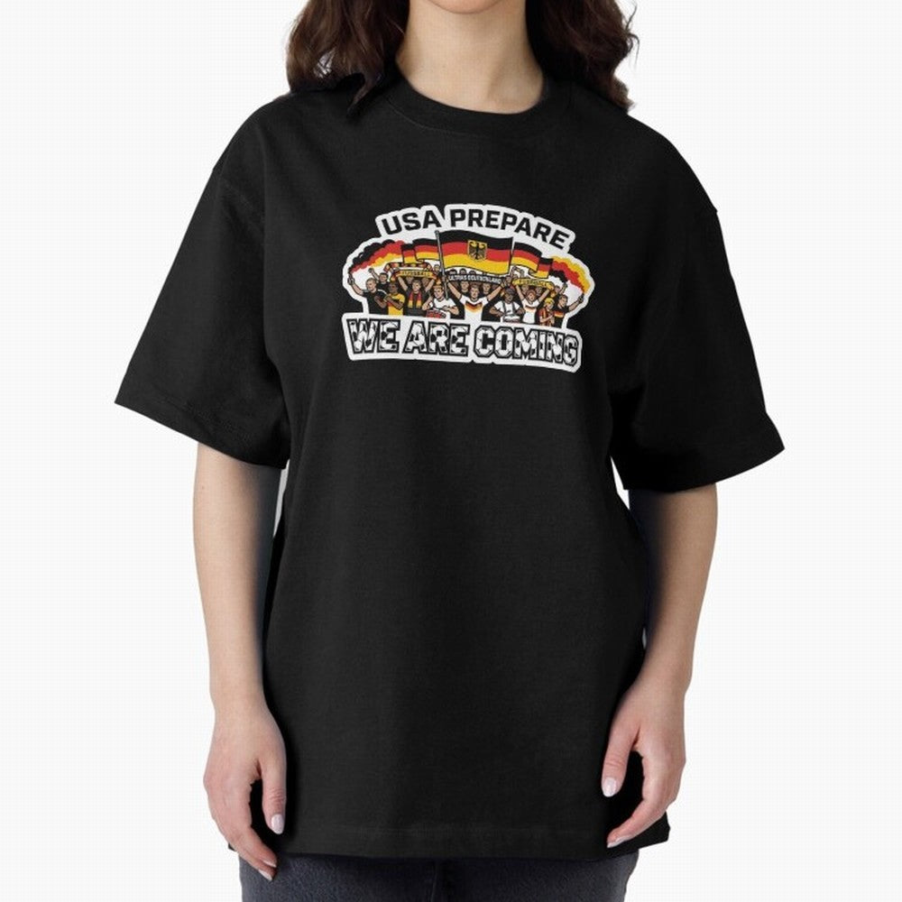 Germany Soccer Fans 2026 Sticker We Are Coming Classic T-Shirt Stand Out with Spirit from the FIFA World Cup 2026 Journey through Mbappe Highlights, Argentina Pride, Worldwide Fan Energy, Dramatic Goals, Stadium Lights and Championship