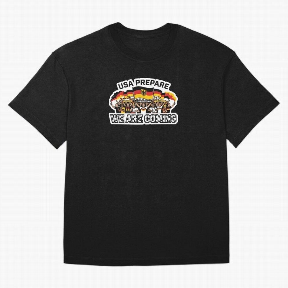 Germany Soccer Fans 2026 Sticker We Are Coming Classic T-Shirt Stand Out with Spirit from the FIFA World Cup 2026 Journey through Mbappe Highlights, Argentina Pride, Worldwide Fan Energy, Dramatic Goals, Stadium Lights and Championship