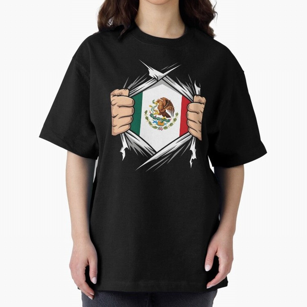 Mexico Flag Ripped Shirt Football Fan Classic T-Shirt Bring Global Tournament Vibes to FIFA World Cup 2026 Spirit, Highlighting England, Mbappe, Match Day Excitement, Supporter Culture, Golden Goals and Global Football Passion; Ideal for Passionate