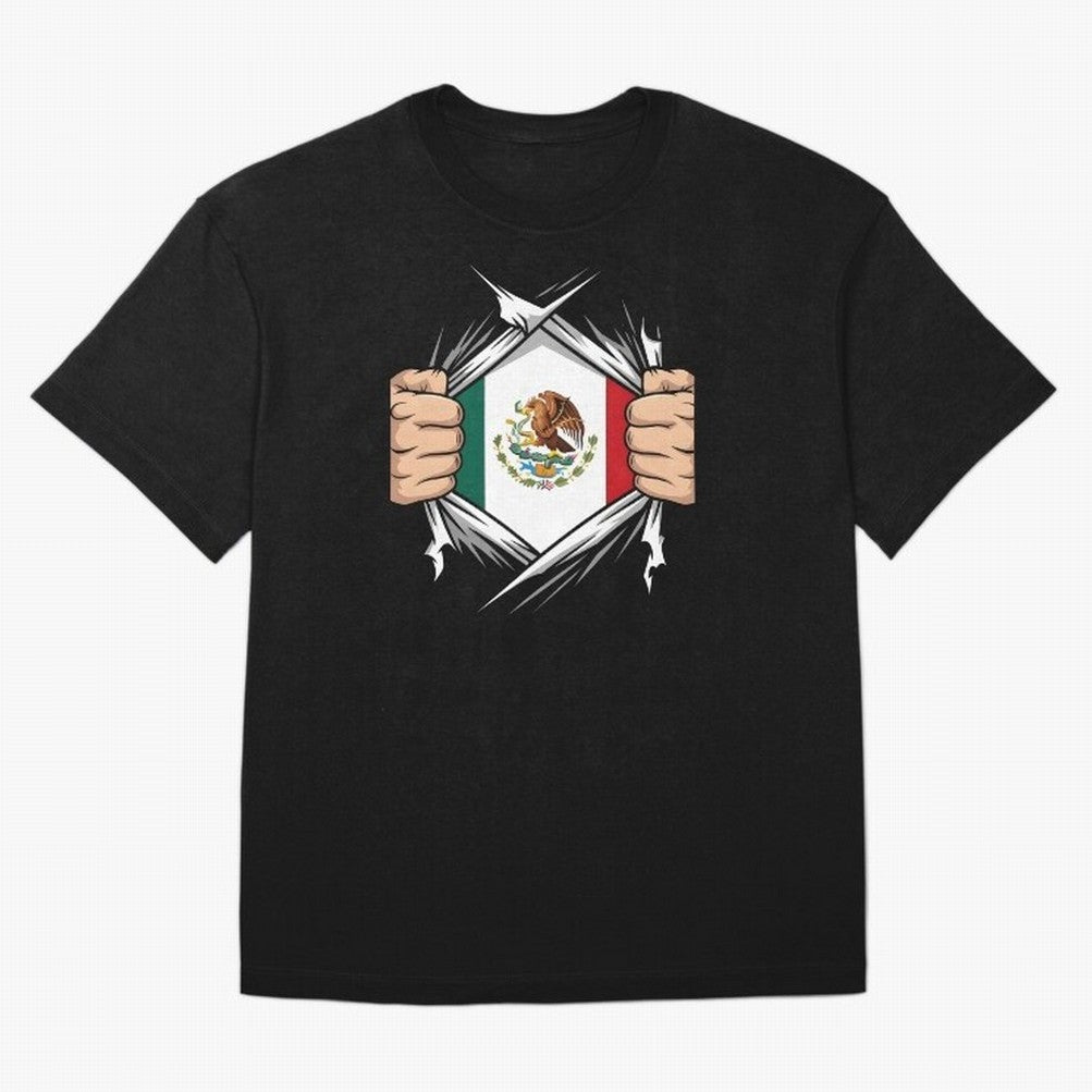 Mexico Flag Ripped Shirt Football Fan Classic T-Shirt Bring Global Tournament Vibes to FIFA World Cup 2026 Spirit, Highlighting England, Mbappe, Match Day Excitement, Supporter Culture, Golden Goals and Global Football Passion; Ideal for Passionate