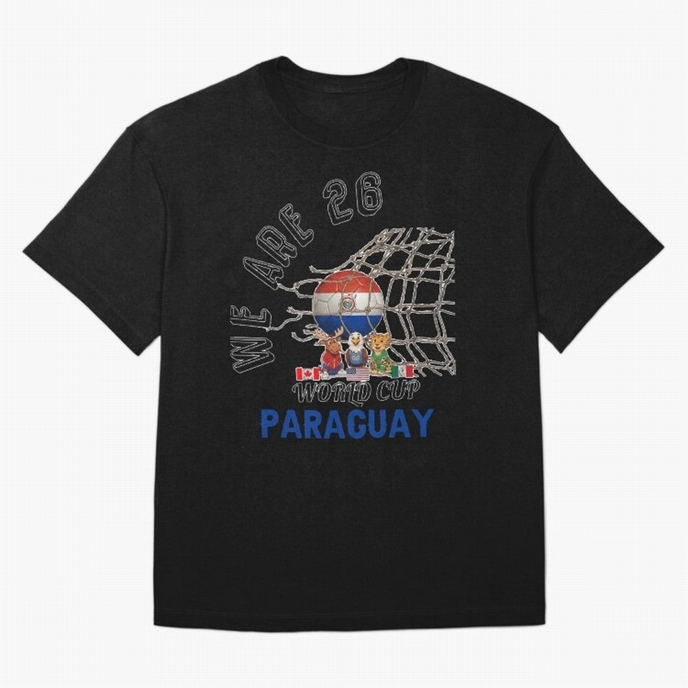 World cup 26 - Paraguay Classic T-Shirt Live the Energy of Global Football Passion for FIFA World Cup 2026 USA Canada Mexico, Featuring Messi, Neymar and Mbappe, Argentina, France and Brazil, Stadium Chants, National Pride, Trophy Dreams and