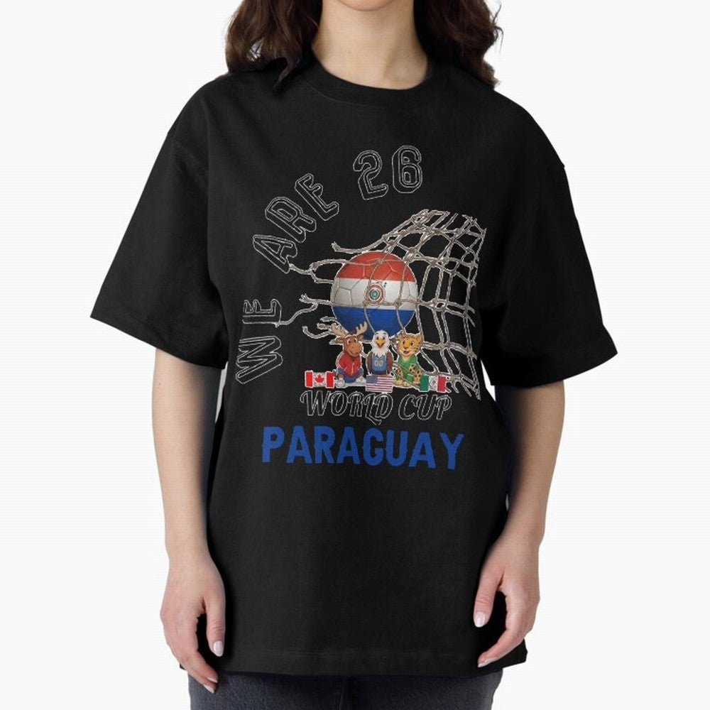 World cup 26 - Paraguay Classic T-Shirt Live the Energy of Global Football Passion for FIFA World Cup 2026 USA Canada Mexico, Featuring Messi, Neymar and Mbappe, Argentina, France and Brazil, Stadium Chants, National Pride, Trophy Dreams and