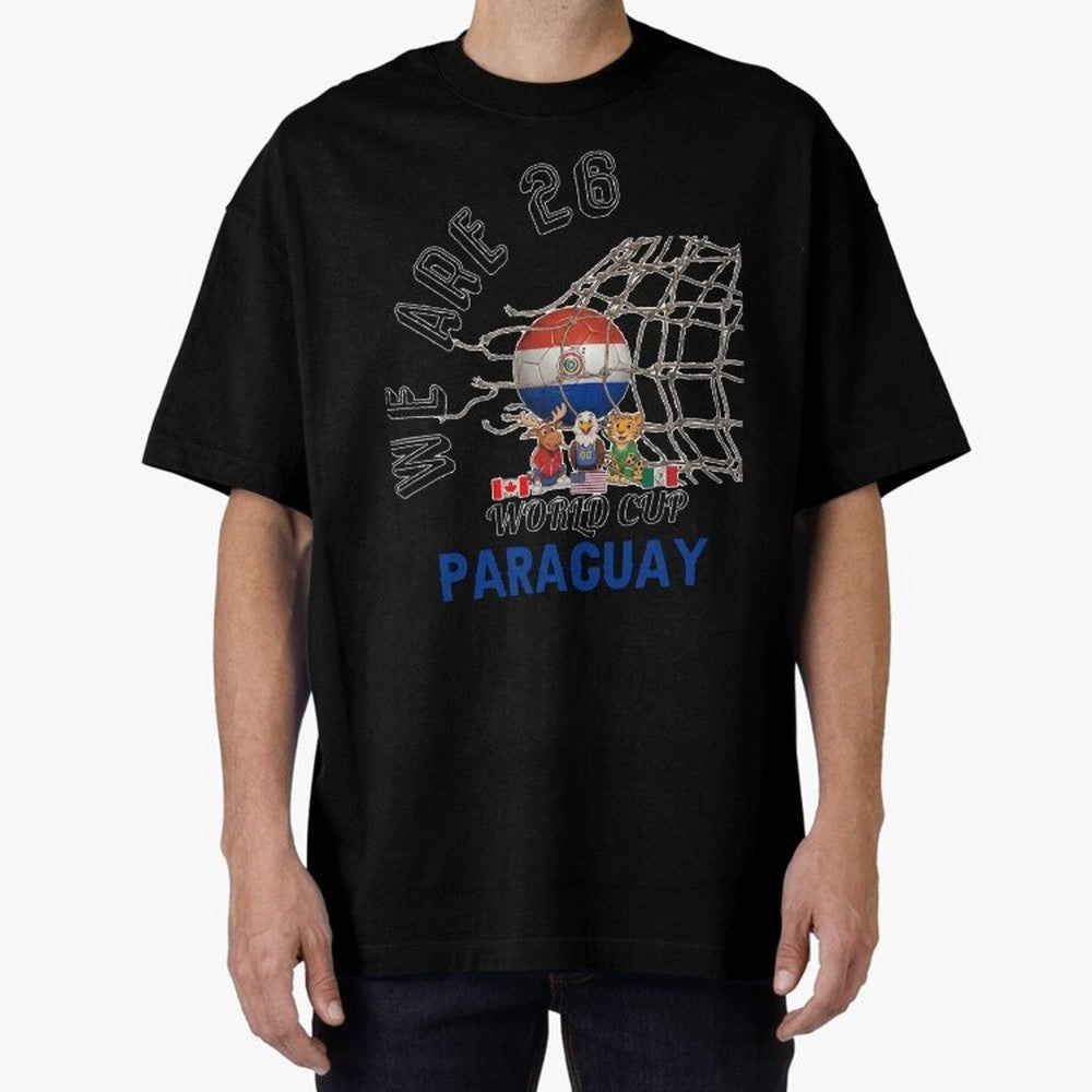 World cup 26 - Paraguay Classic T-Shirt Live the Energy of Global Football Passion for FIFA World Cup 2026 USA Canada Mexico, Featuring Messi, Neymar and Mbappe, Argentina, France and Brazil, Stadium Chants, National Pride, Trophy Dreams and