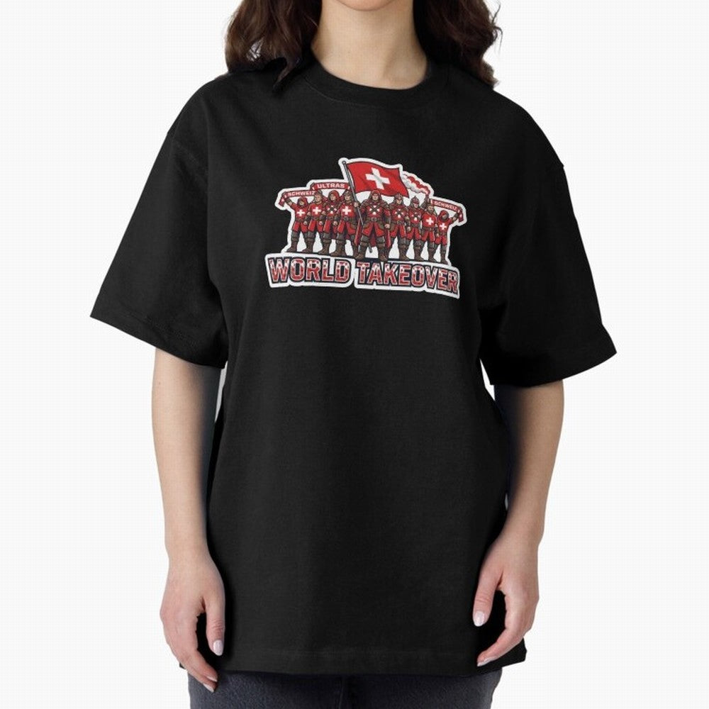 Switzerland Soccer Fans Power Rise Sticker 2026 Football Supporters Classic T-Shirt Carry National Pride through FIFA World Cup 2026 Spirit, Inspired by England, Messi, Game Day Rituals, Football Legends, Country Pride and the Road to the Final;