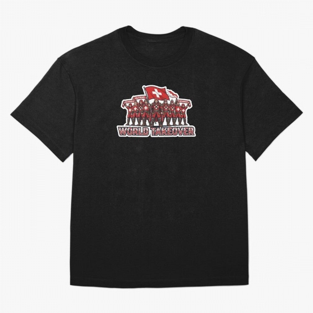 Switzerland Soccer Fans Power Rise Sticker 2026 Football Supporters Classic T-Shirt Carry National Pride through FIFA World Cup 2026 Spirit, Inspired by England, Messi, Game Day Rituals, Football Legends, Country Pride and the Road to the Final;