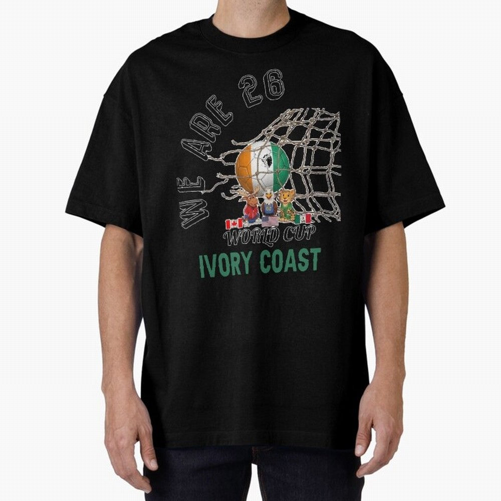 World cup 26 - Ivory Coast Classic T-Shirt Represent the Passion of Global Football Passion for FIFA World Cup 2026 USA Canada Mexico, Made for Messi, CR7 and Mbappe, Portugal, Vintage Soccer Flavor, Modern Football Stars, National Flags and Final