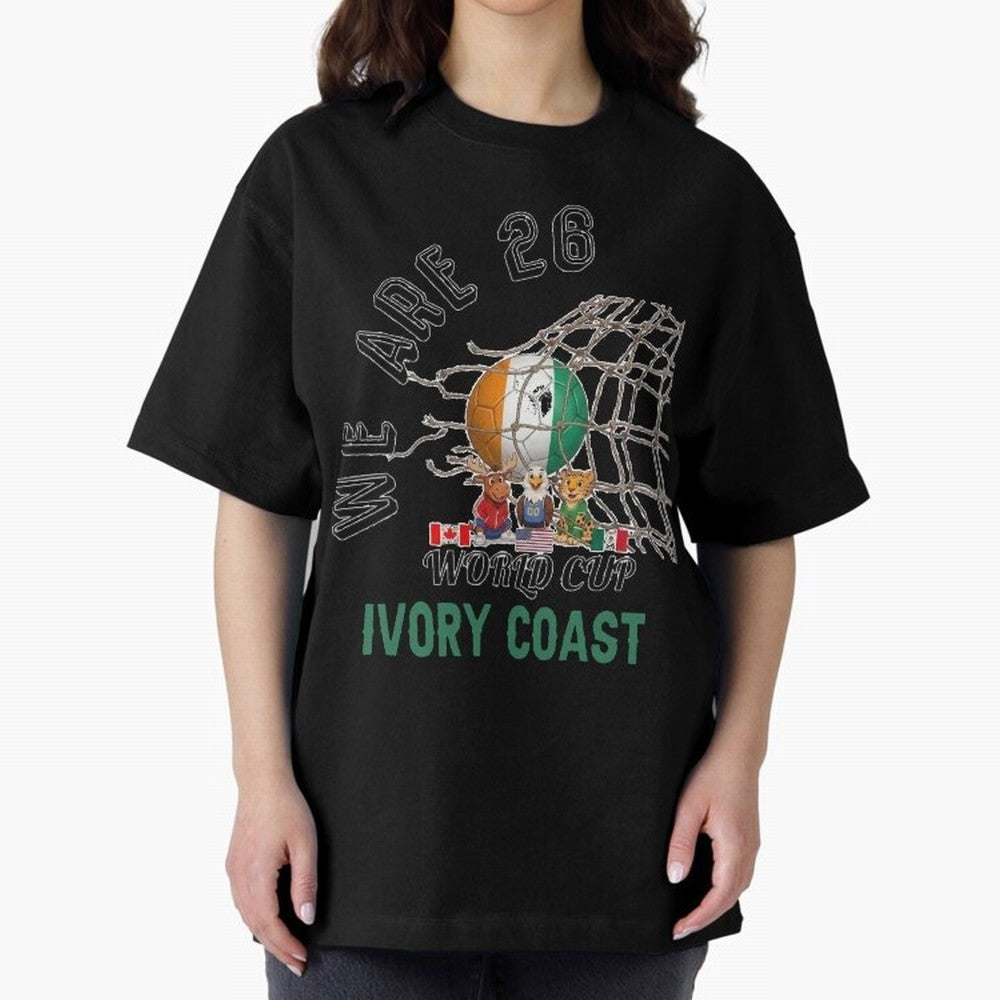 World cup 26 - Ivory Coast Classic T-Shirt Represent the Passion of Global Football Passion for FIFA World Cup 2026 USA Canada Mexico, Made for Messi, CR7 and Mbappe, Portugal, Vintage Soccer Flavor, Modern Football Stars, National Flags and Final