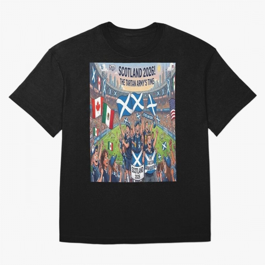 Scotland World Cup 2026 - Stadium Classic T-Shirt Treasure Global Football Passion for FIFA World Cup 2026 USA Canada Mexico, Built around Messi, Portugal, Spain and Germany, Football Passion, Legendary Performances, Festival Vibes and Supporter