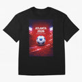 Atlanta Global Nations Series 2026 - Soccer aka Football Classic T-Shirt Wear the Spirit of Global Football Passion for FIFA World Cup 2026 USA Canada Mexico, Centered on Messi and Cristiano Ronaldo, France and Portugal, Football Passion, Legendary