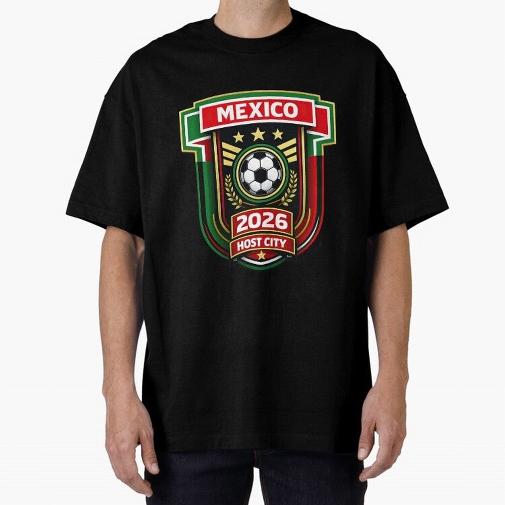 Mexico 2026 World Cup Host City Logo Classic T-Shirt Show Your Love for FIFA World Cup 2026 USA Canada Mexico Spirit, Driven by Spain, CR7 and Messi, Goal Celebration Energy, Supporter Heritage, Football Icons and Worldwide Tournament Joy; Built